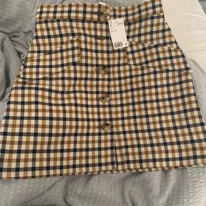 H&M Plaid skirt